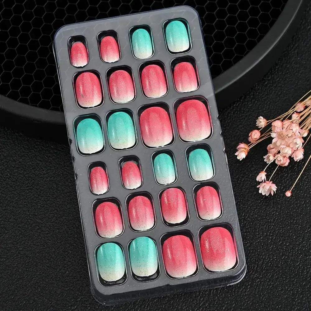 Kids Cartoon Nail Tips Set Full Coverage Colorful False Nails - ToylandEU