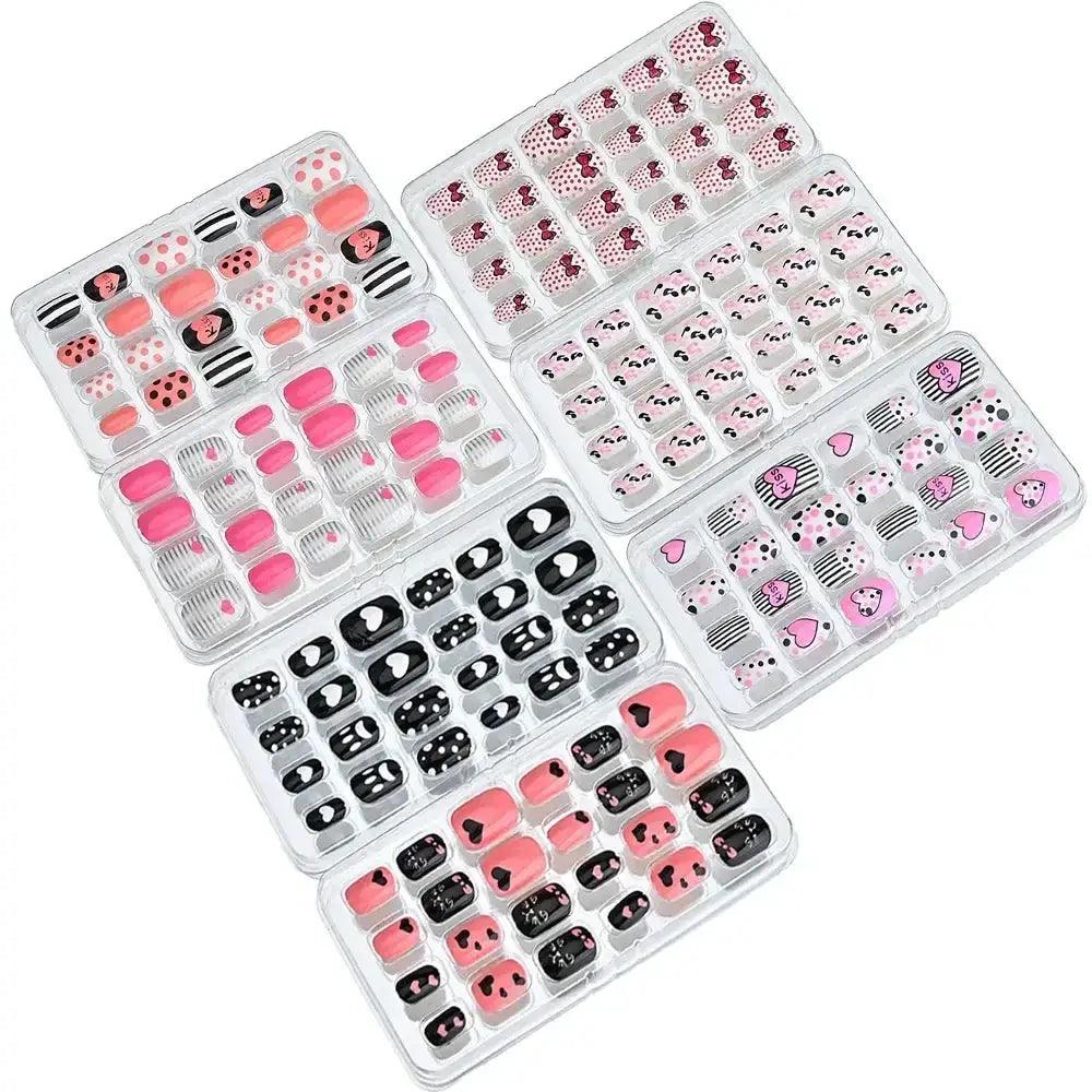  Kids Cartoon Nail Tips Set Full Coverage False Nails -  ToylandEU™