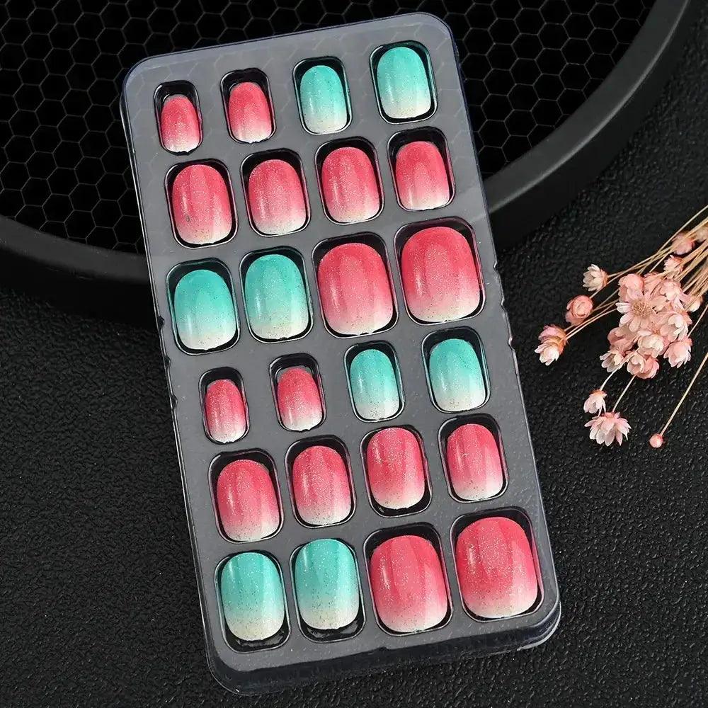  Kids Cartoon Nail Tips Set Full Coverage False Nails -  ToylandEU™