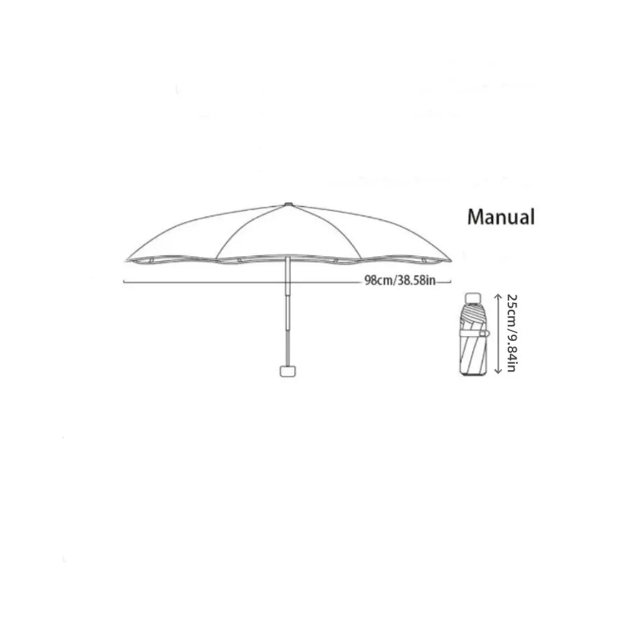 Kids Cartoon Umbrella Windproof Folding With Reflective Stripe - ToylandEU