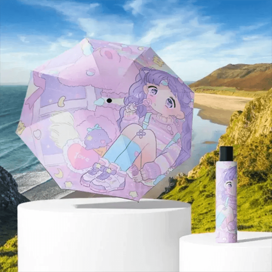  Kids Cartoon Umbrella Windproof Reflective Stripe -  ToylandEU™