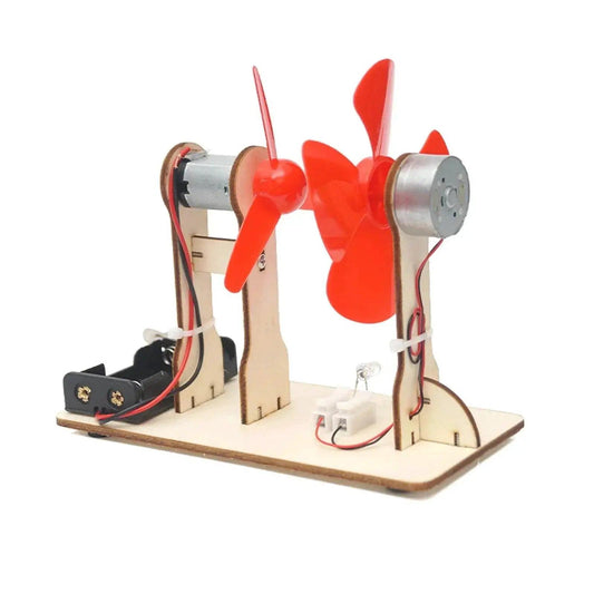  Kids Children Electrical Experiment Kit Handmade Wind Powered Toy Educational Physics Science Assembly Model Teaching Aids -  ToylandEU™
