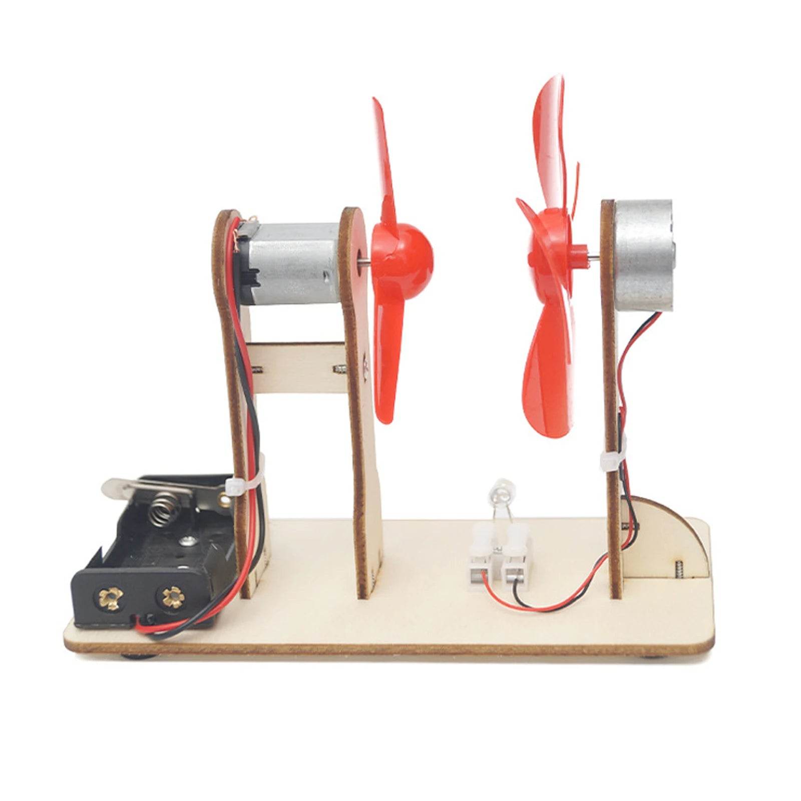 Kids Children Electrical Experiment Kit Handmade Wind Powered Toy Educational Physics Science Assembly Model Teaching Aids - ToylandEU