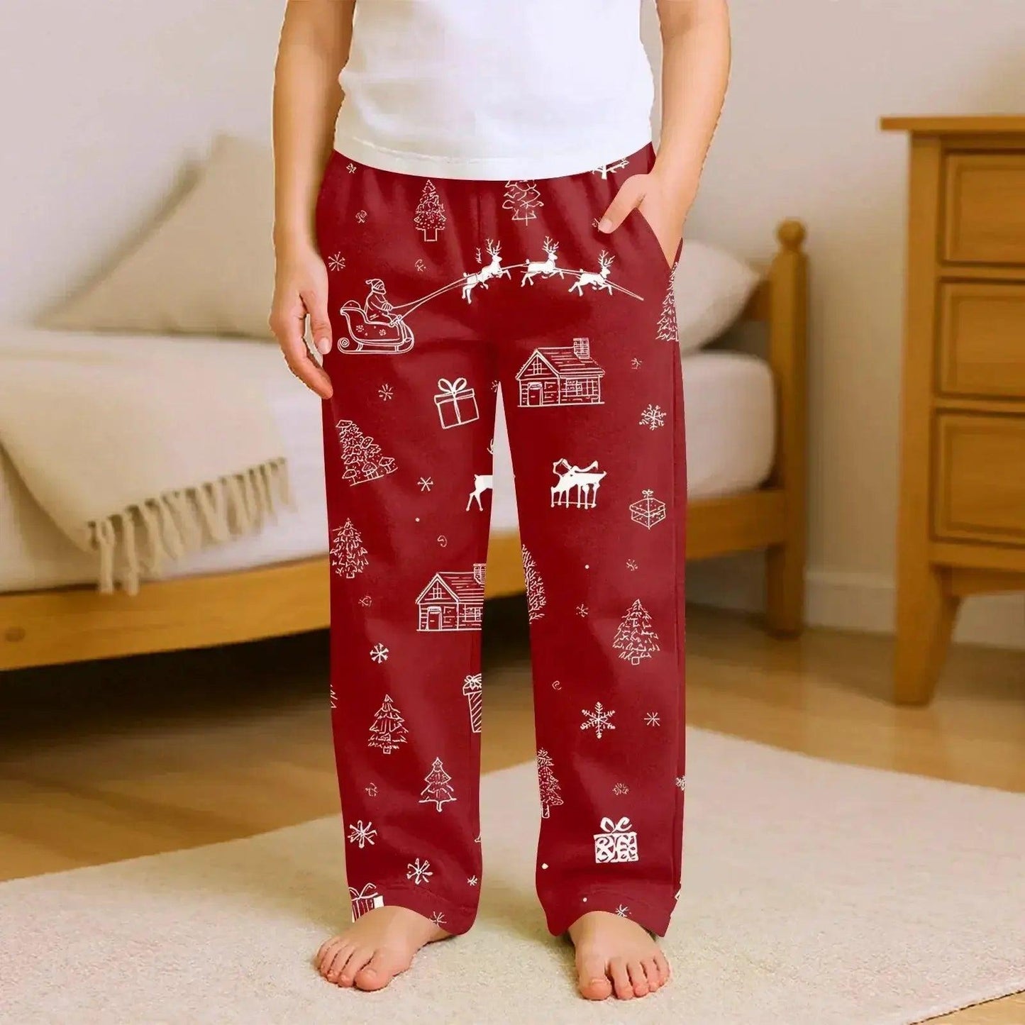  Kids Christmas Pajama Pants Cartoon Print Cozy Nights -  ToylandEU™