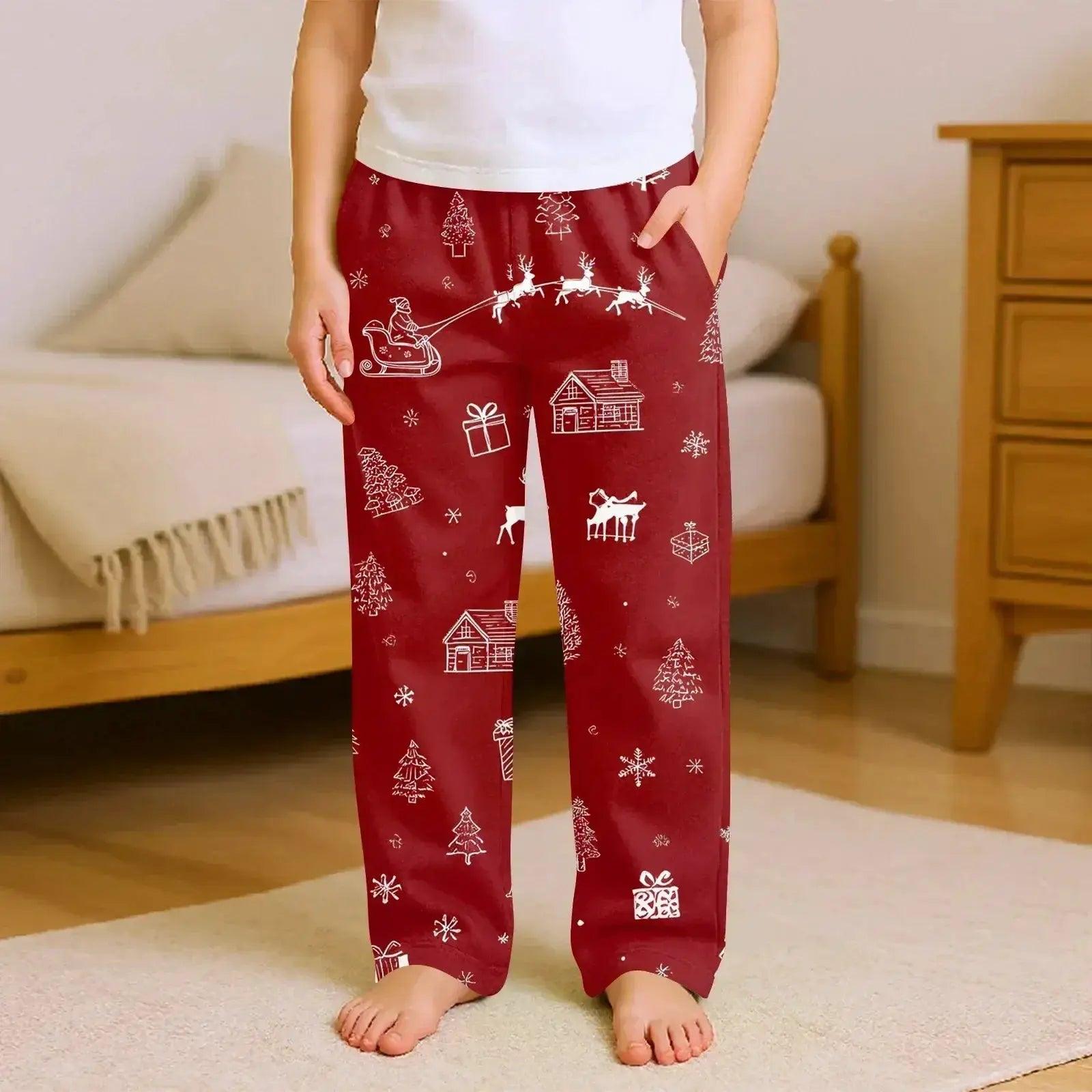  Kids Christmas Pajama Pants Cartoon Print Cozy Nights -  ToylandEU™