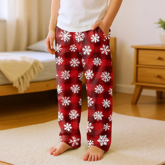 Kids Christmas Pajama Pants Loose Fit Comfort Cartoon - ToylandEU