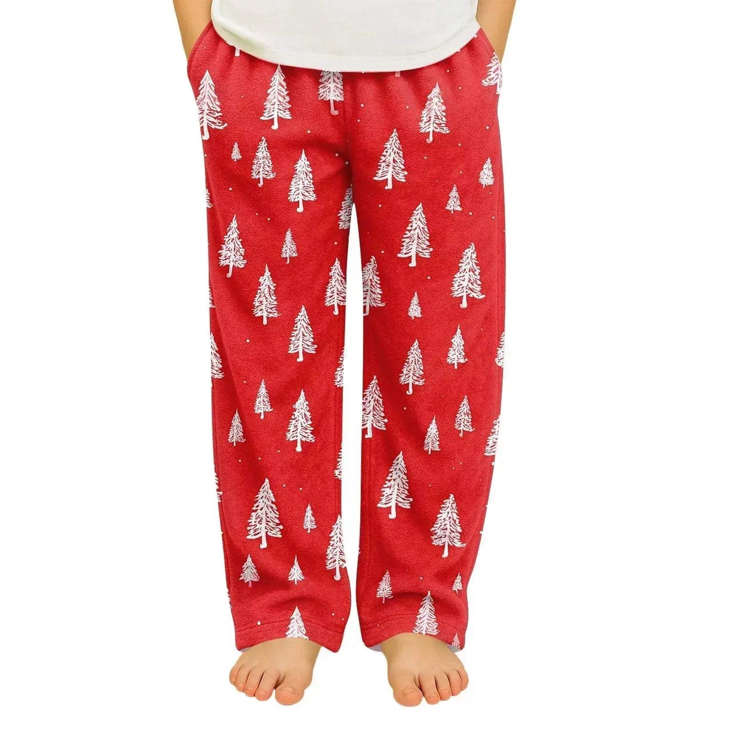 Kids Christmas Pajama Pants With Cartoon Print For Cozy Nights - ToylandEU