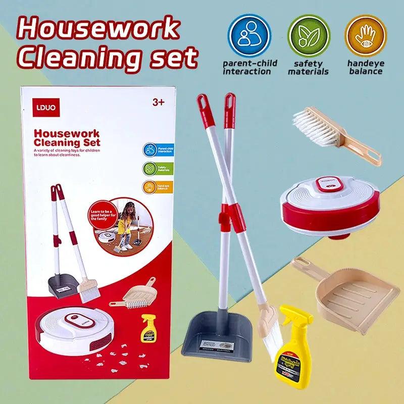  Kids Cleaning Set Robot Vacuum Realistic Play -  ToylandEU™