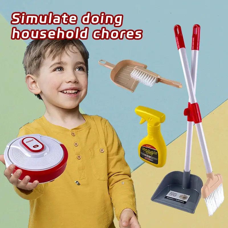  Kids Cleaning Set Robot Vacuum Realistic Play -  ToylandEU™