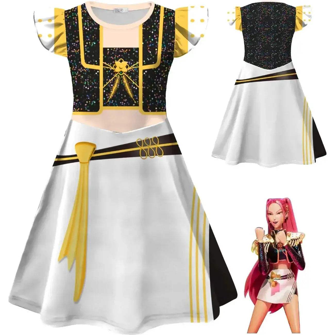 Kids Cosplay Costume Flying Sleeve Dress Zoey Mira Rumi - ToylandEU