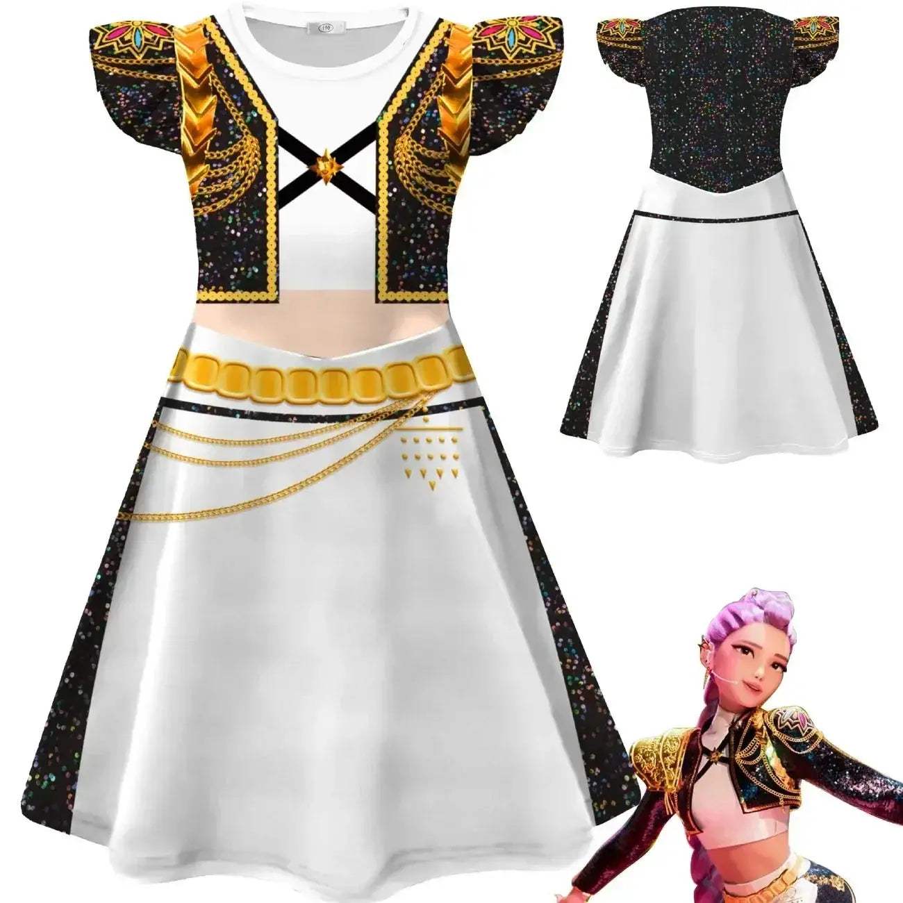 Kids Cosplay Costume Flying Sleeve Dress Zoey Mira Rumi - ToylandEU