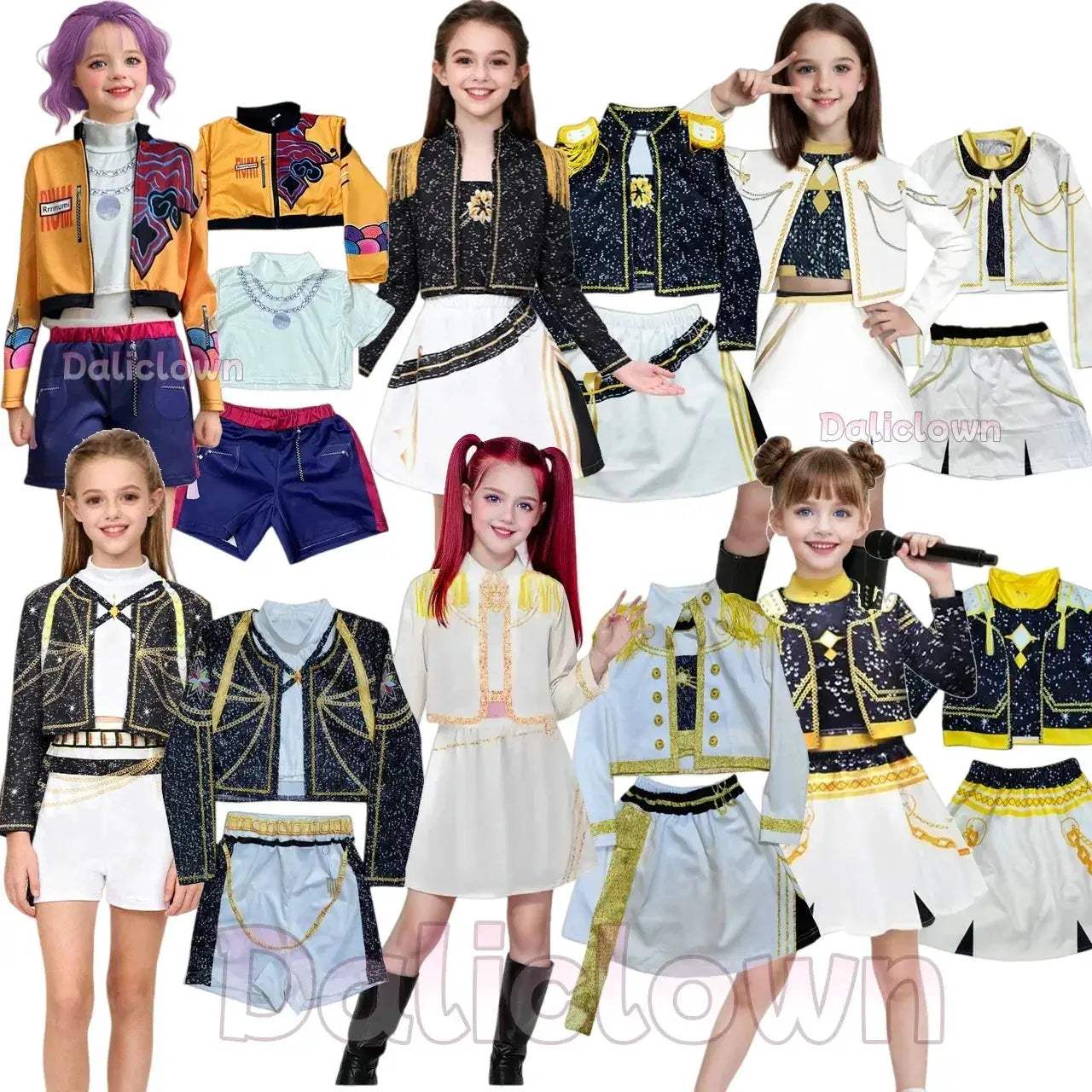 Kids Cosplay Costume Set For Girls Idol Group Performance - ToylandEU