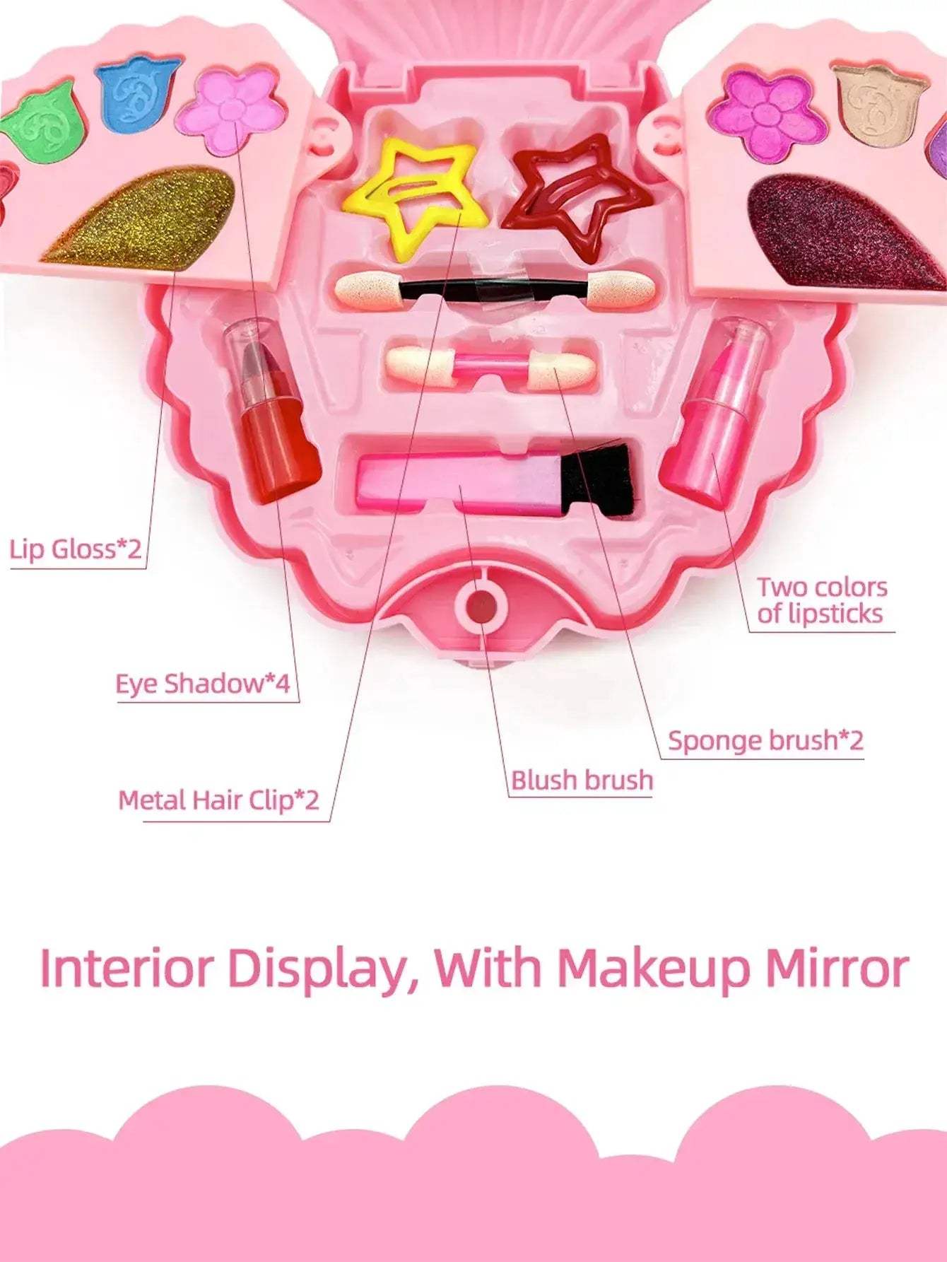 Kids Costume Toy Set Princess Makeup Box Perfect Gift - ToylandEU
