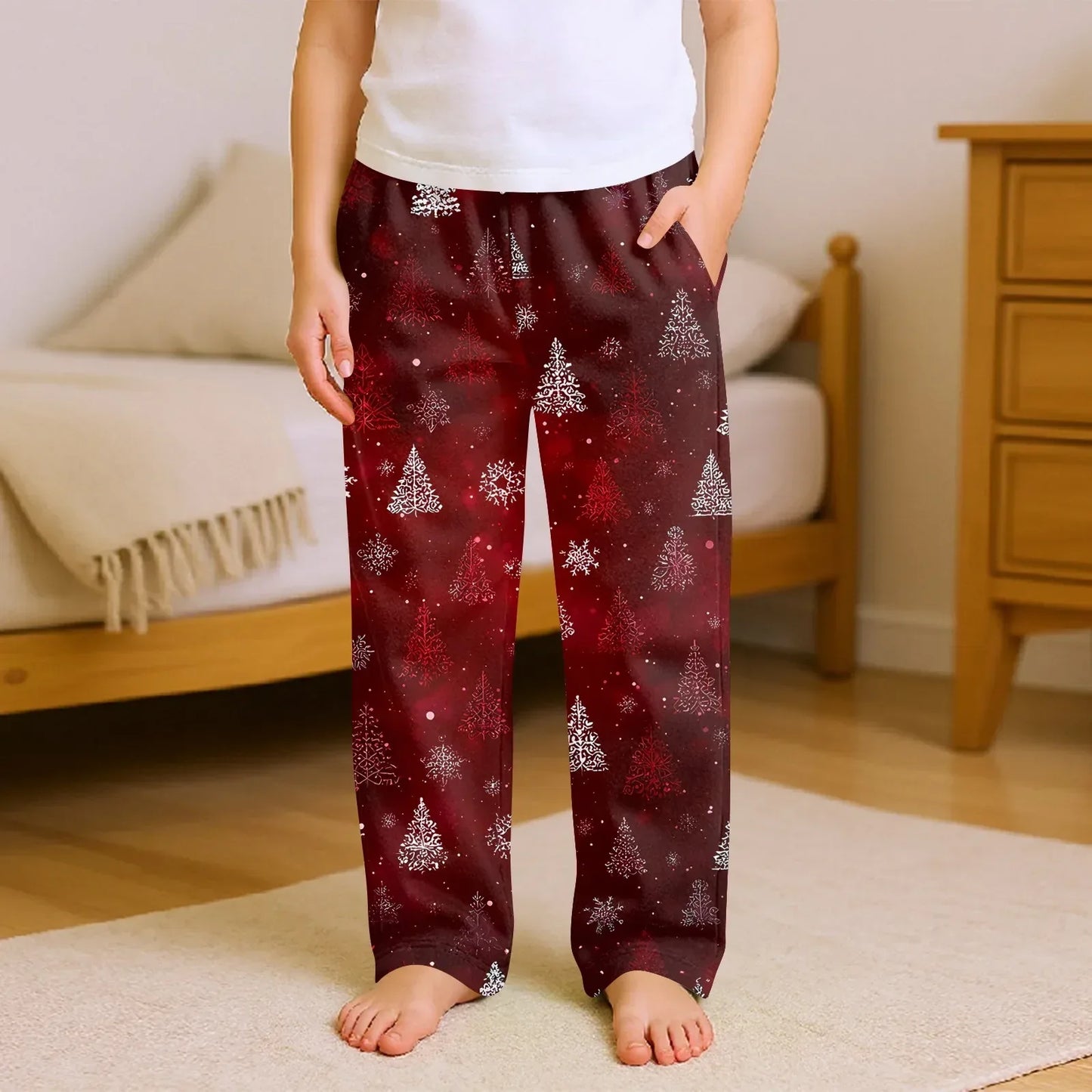 Kids Cozy Christmas Pajama Pants Cartoon Sleepwear - ToylandEU