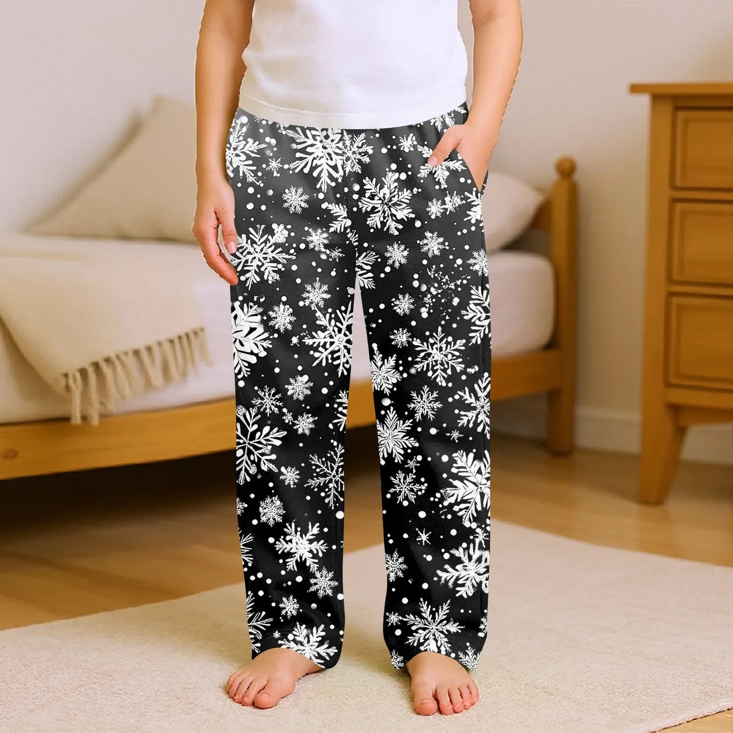 Kids Cozy Christmas Pajama Pants Cartoon Sleepwear - ToylandEU