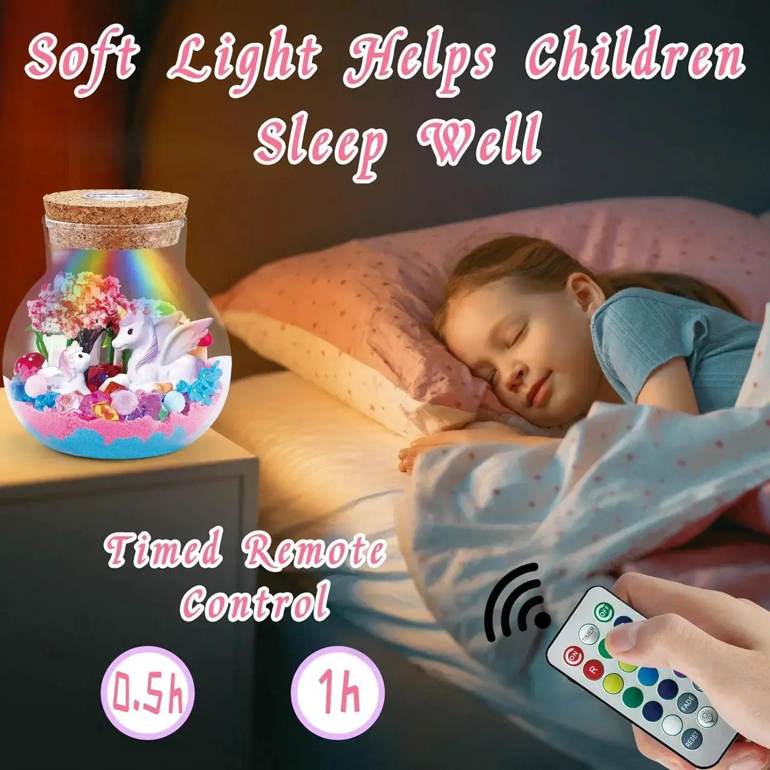  Kids Crafts Kit Remote Led Night Light Unicorn Safe -  ToylandEU™