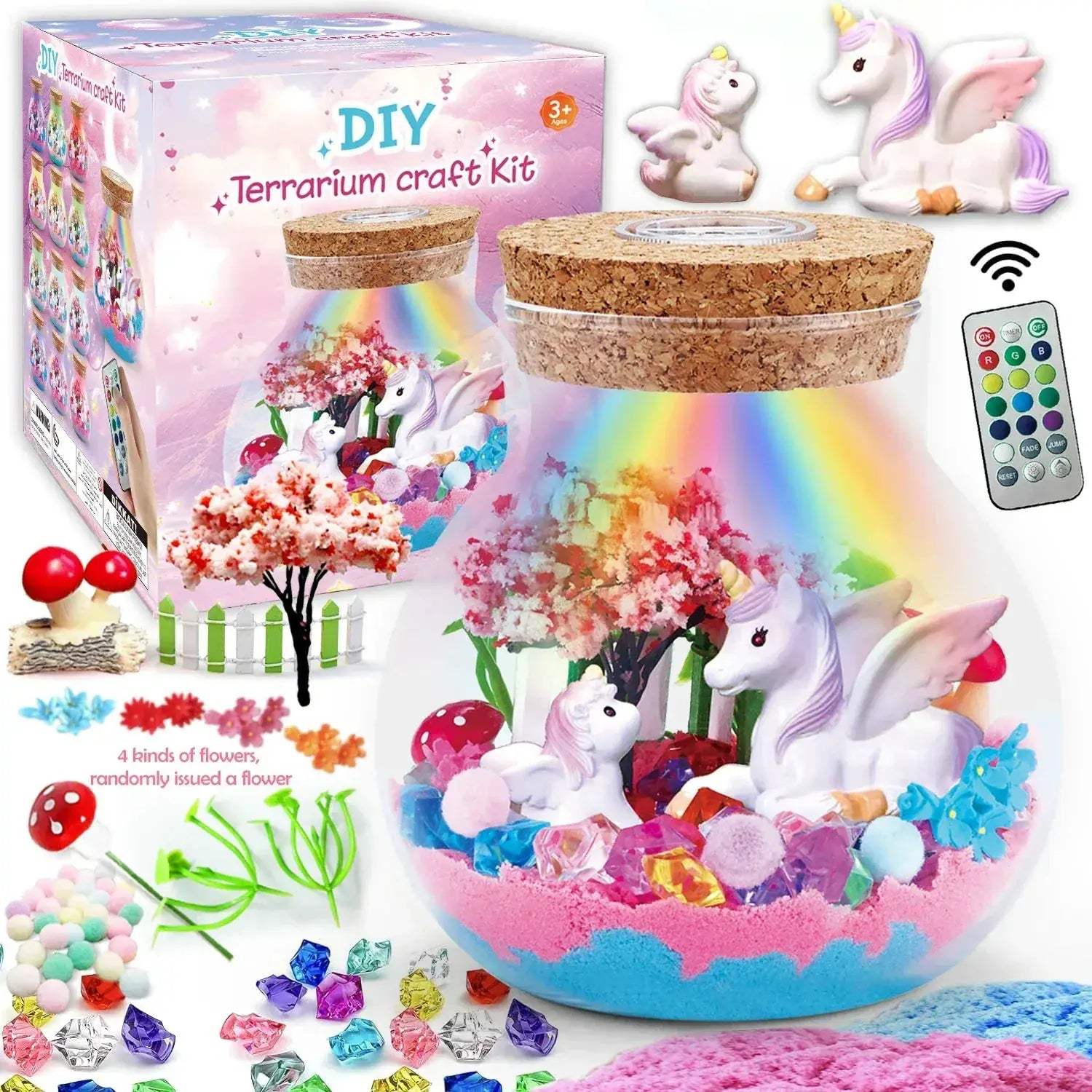 Kids Crafts Kit With Remote Led Night Light Unicorn - ToylandEU