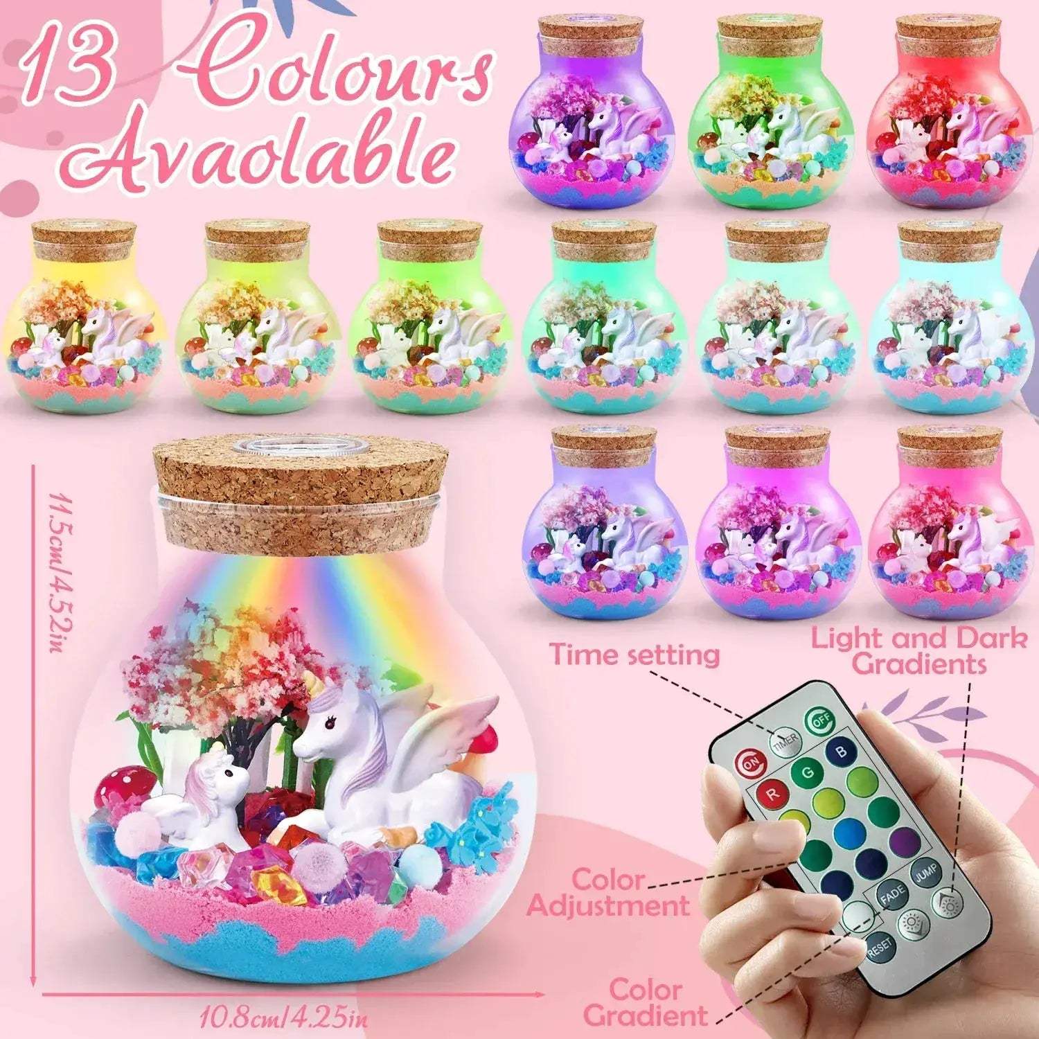 Kids Crafts Kit With Remote Led Night Light Unicorn - ToylandEU