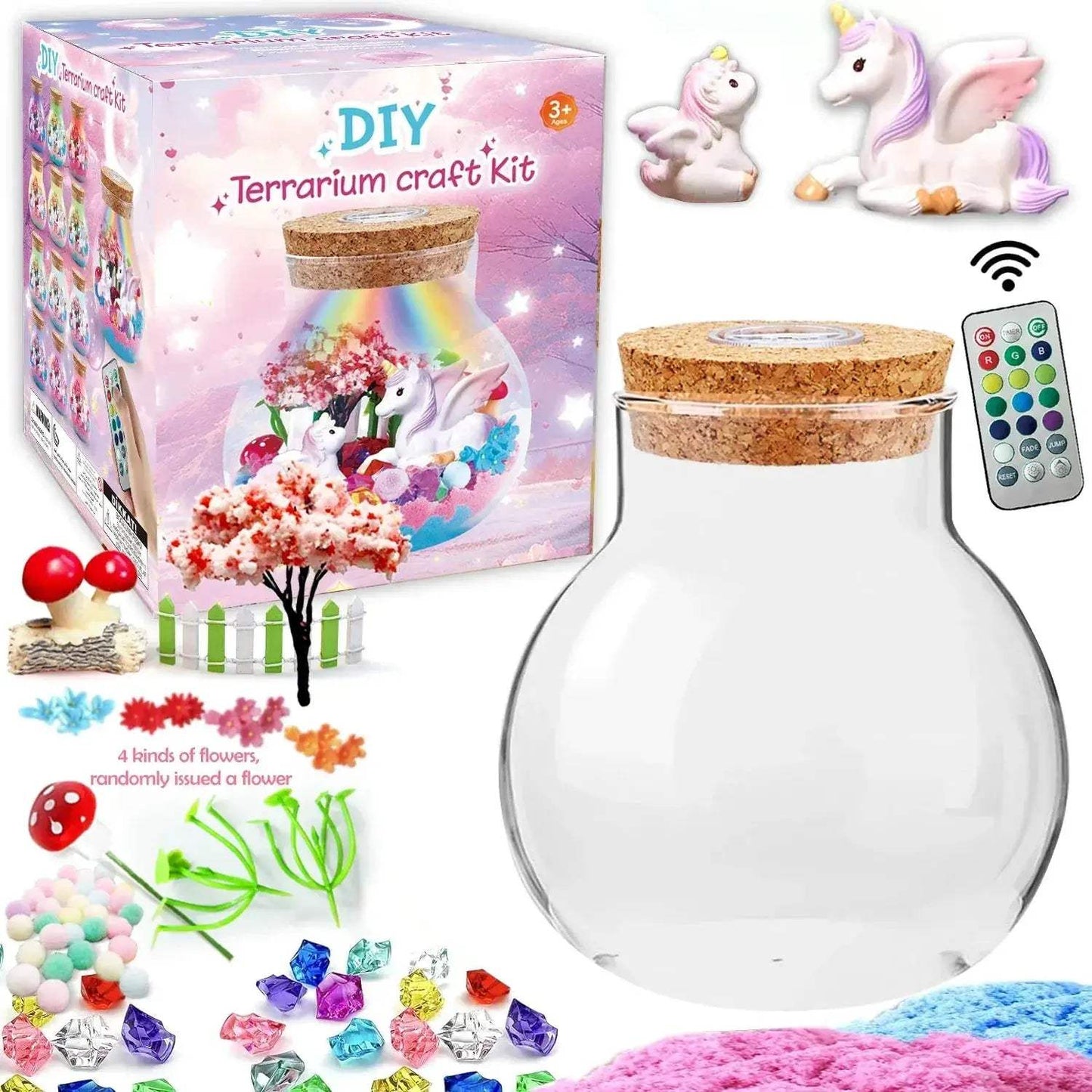Kids Crafts Kit With Remote Led Night Light Unicorn - ToylandEU