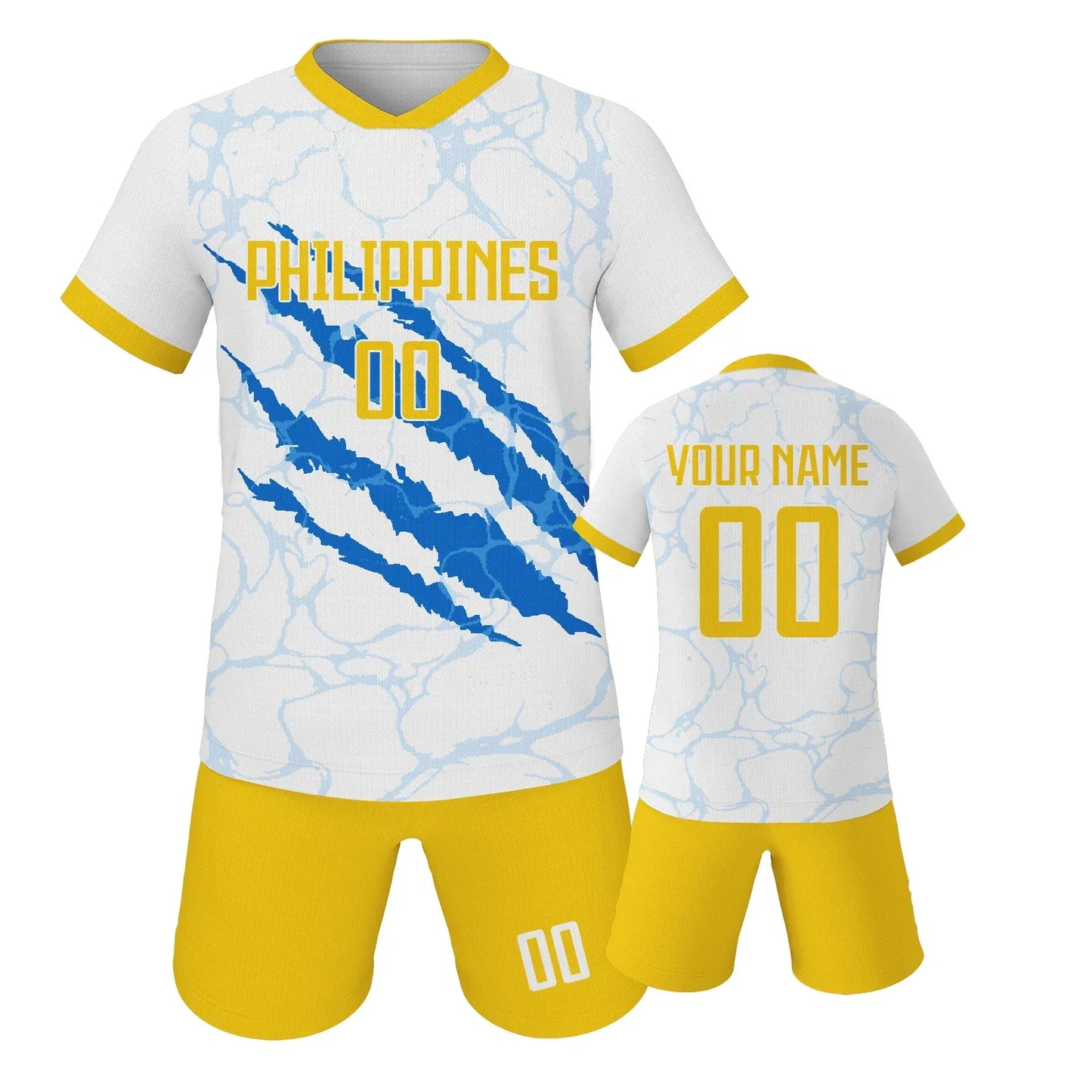 Kids Custom Portugal Netherlands Soccer Jersey Short Set Green Personalize With Name And Number - ToylandEU