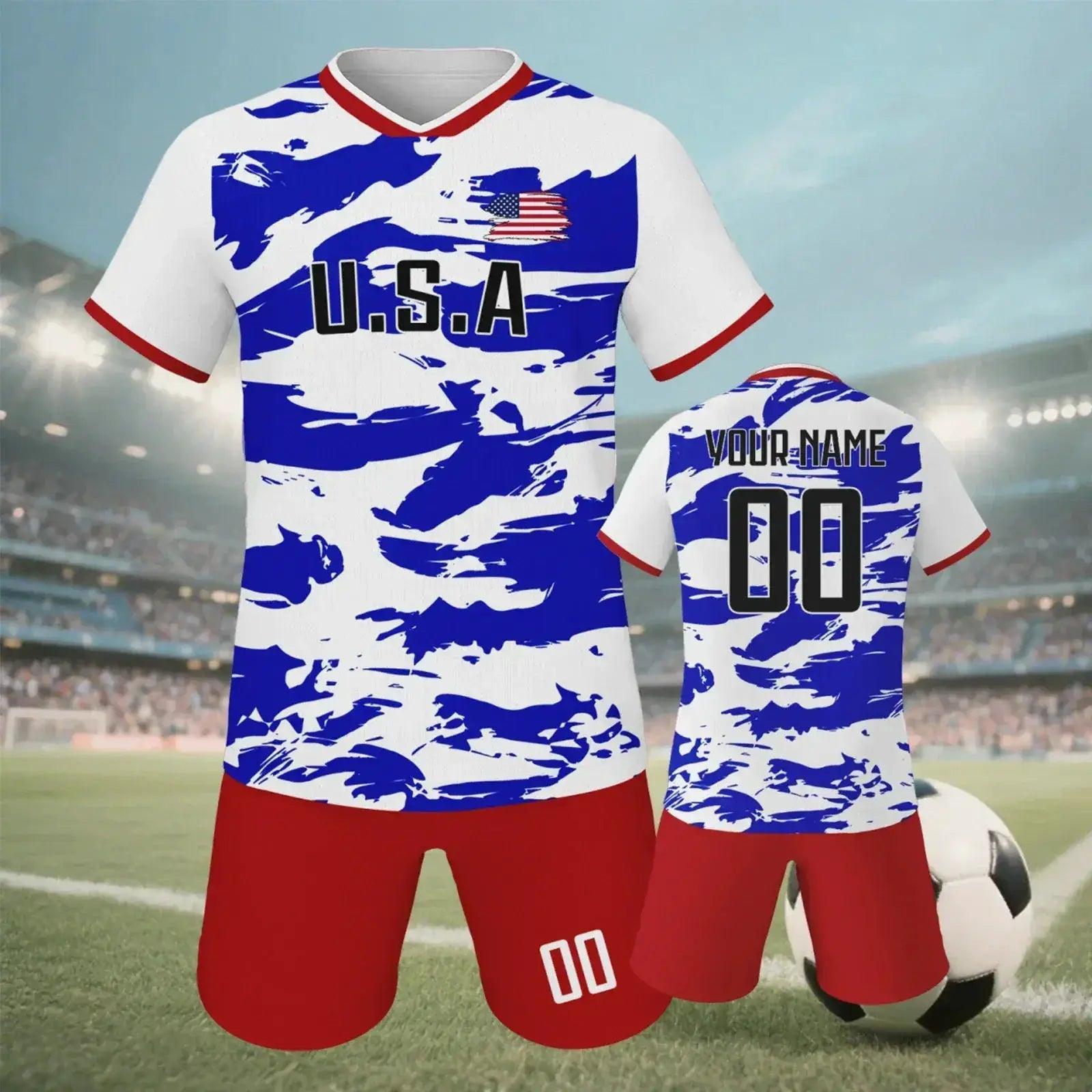  Kids Custom Soccer Jersey Printed Name And Number -  ToylandEU™