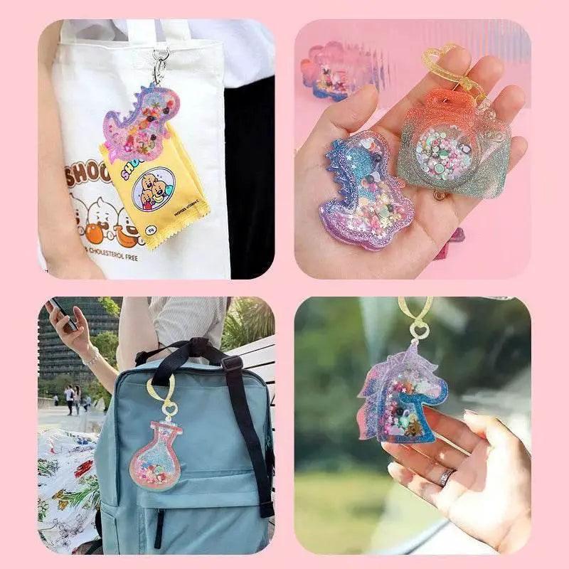  Kids DIY Crystal Glue Key Chain Art Craft Set Gift -  ToylandEU™
