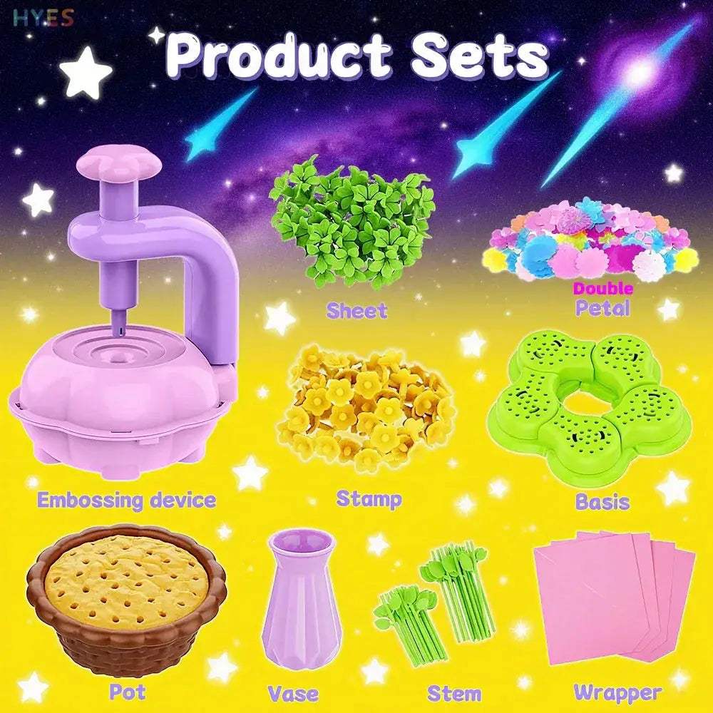 Kids DIY Flower Bouquet Kit Educational Fun Craft Set - ToylandEU