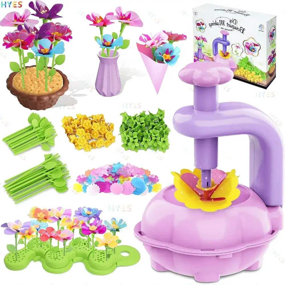 Kids DIY Flower Bouquet Kit Educational Fun Craft Set - ToylandEU