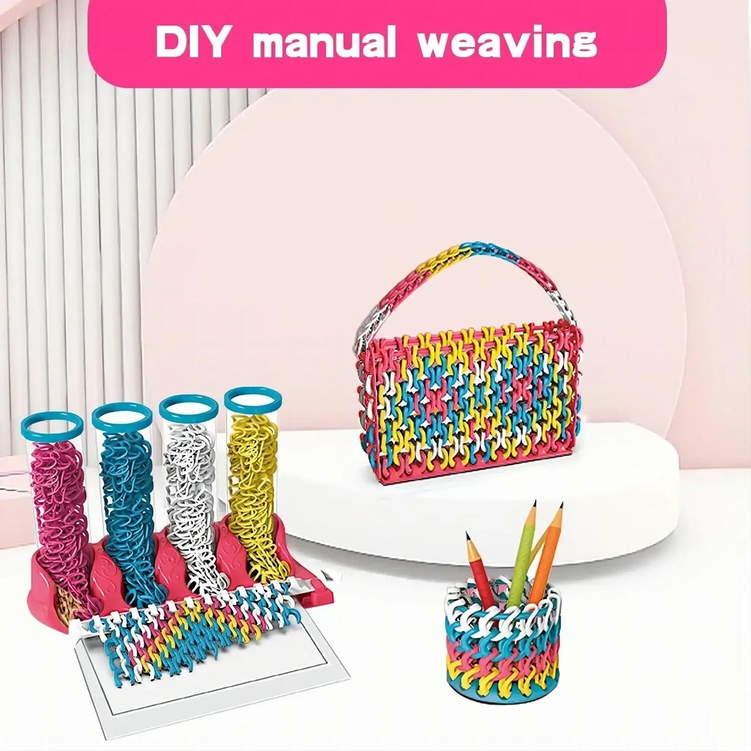 Kids DIY Ribbon Weaving Craft Kit for Creative Jewelry Making - ToylandEU