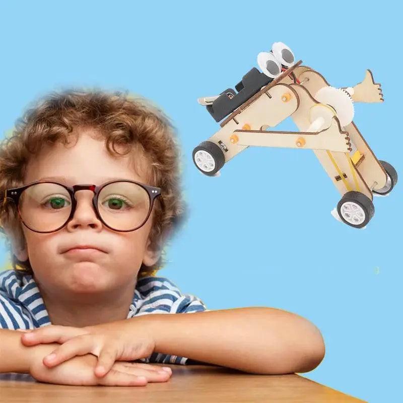  Kids DIY Robot Assembling Model Educational Material Kits Science Experiment Technology Toy Puzzle Painted Toys for Children -  ToylandEU™