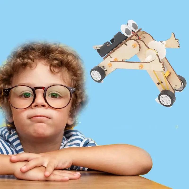 Kids DIY Robot Assembling Model Educational Material Kits Science Experiment Technology Toy Puzzle Painted Toys for Children -  ToylandEU™