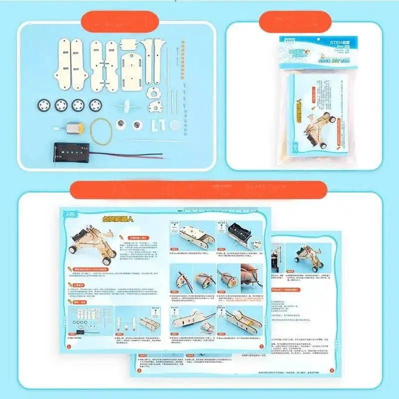  Kids DIY Robot Assembling Model Educational Material Kits Science Experiment Technology Toy Puzzle Painted Toys for Children -  ToylandEU™