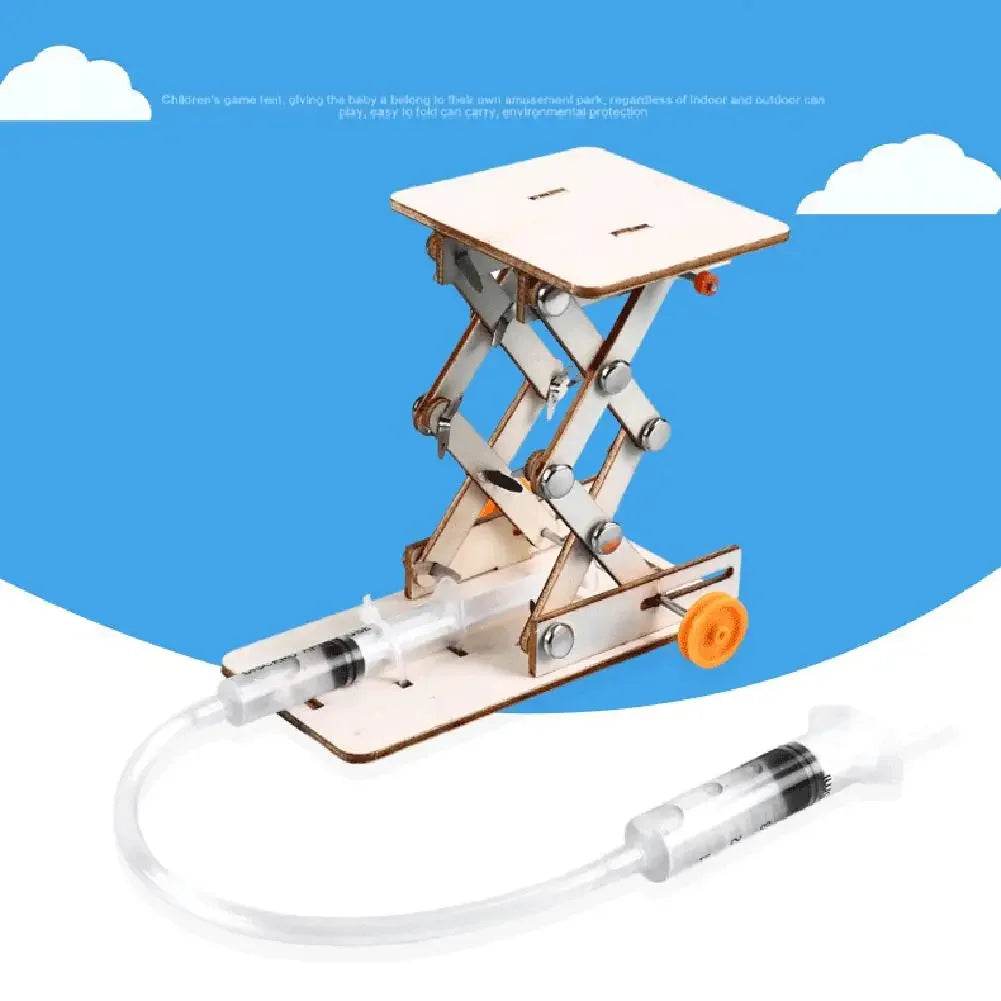 Kids DIY Science Toys Educational Scientific Experiment Kit Hydraulic Lift Table Model Physics School STEM Projects - ToylandEU