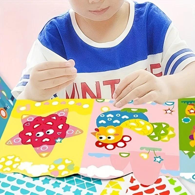  Kids DIY Sticker Kit | Cartoon Animals 3-6|Toylandeu™ 