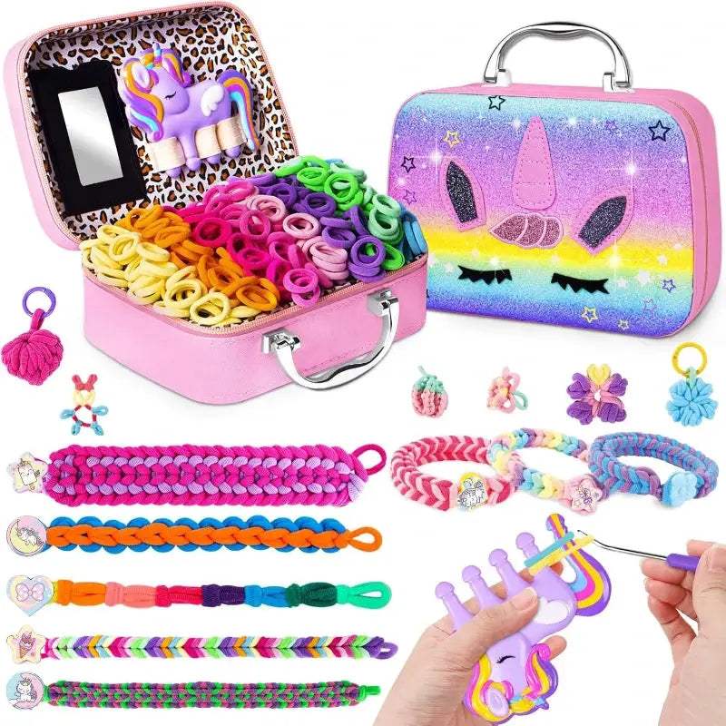 Kids DIY Weaving Loom Kit For Bracelet Making Fun Creative - ToylandEU