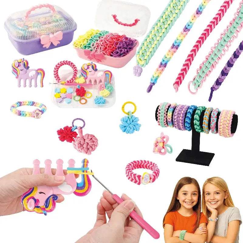 Kids DIY Weaving Loom Kit For Bracelet Making Fun Creative - ToylandEU