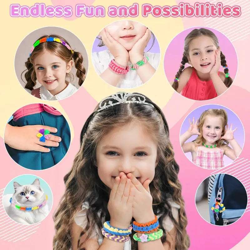 Kids DIY Weaving Loom Kit For Bracelet Making Fun Creative - ToylandEU
