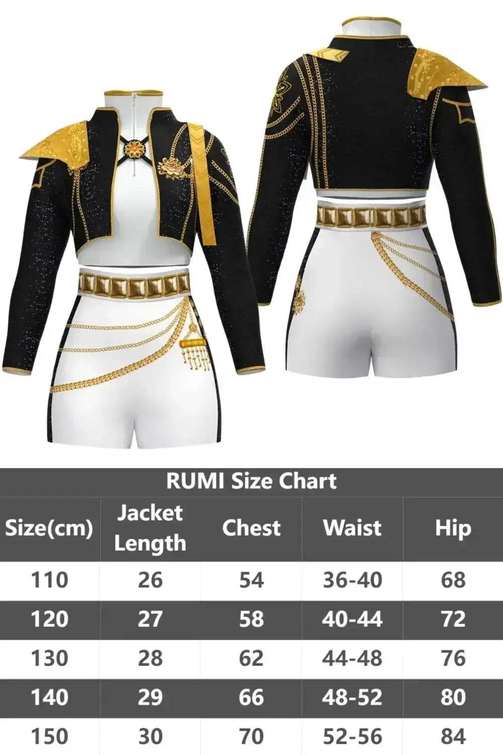 Kids Demon Hunter Cosplay Costume Set Premium Polyester - ToylandEU
