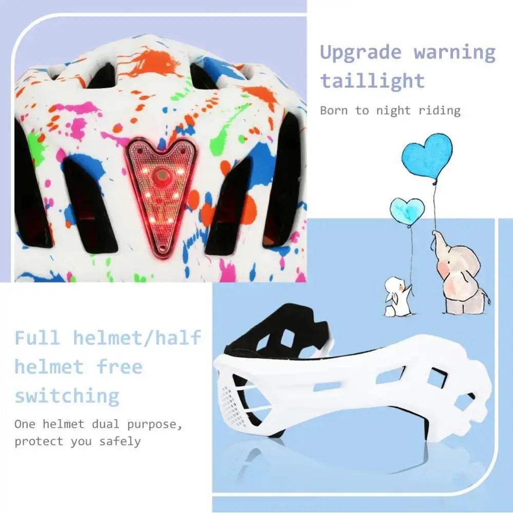Kids Detachable Full Face Bike Helmet Lightweight Safety - ToylandEU