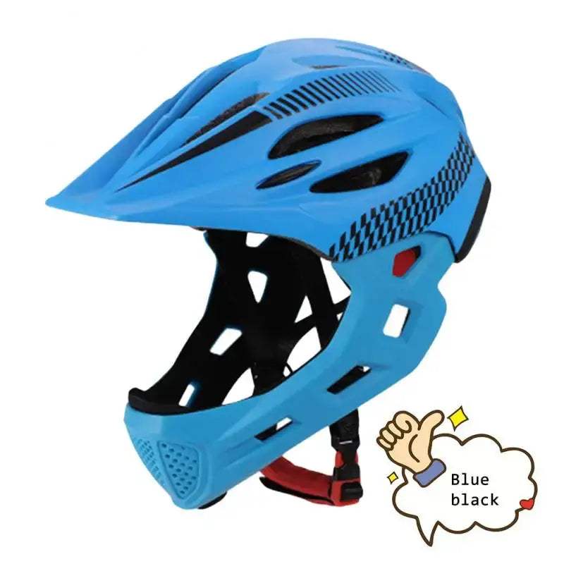 Kids Detachable Full Face Bike Helmet Lightweight Safety - ToylandEU