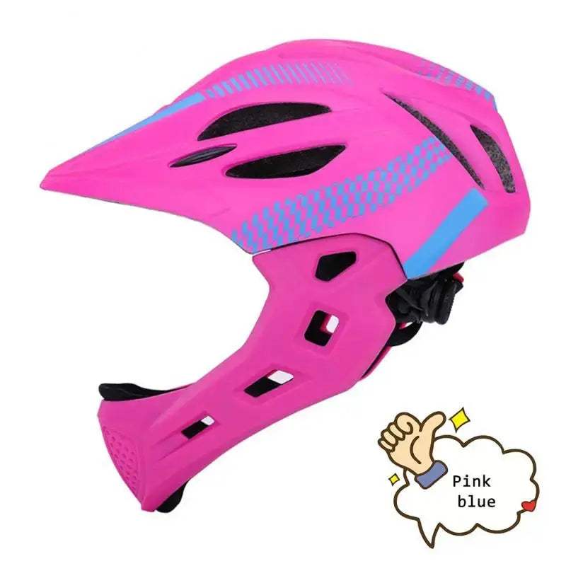 Kids Detachable Full Face Bike Helmet Lightweight Safety - ToylandEU