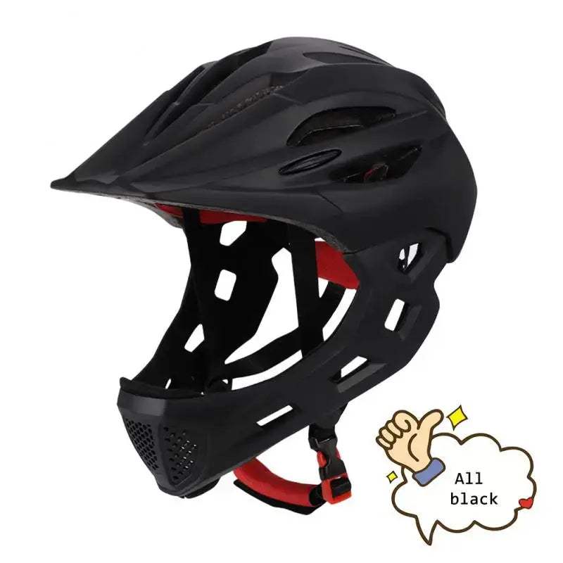 Kids Detachable Full Face Bike Helmet Lightweight Safety - ToylandEU
