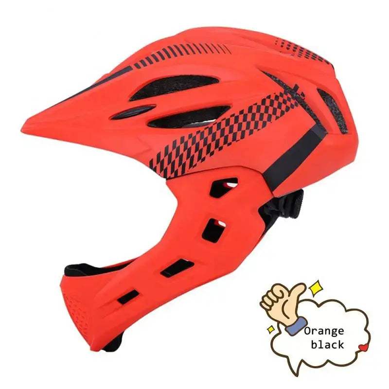 Kids Detachable Full Face Bike Helmet Lightweight Safety - ToylandEU