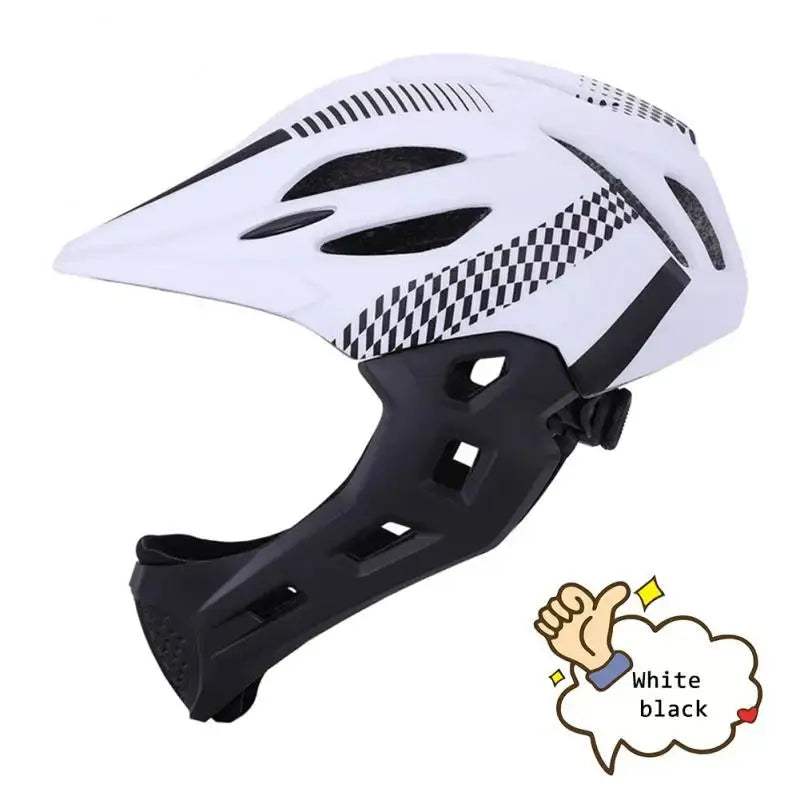 Kids Detachable Full Face Bike Helmet Lightweight Safety - ToylandEU