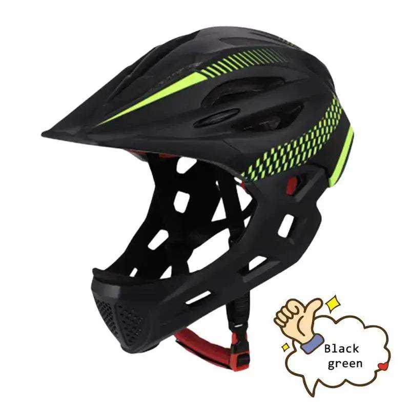 Kids Detachable Full Face Bike Helmet Lightweight Safety - ToylandEU