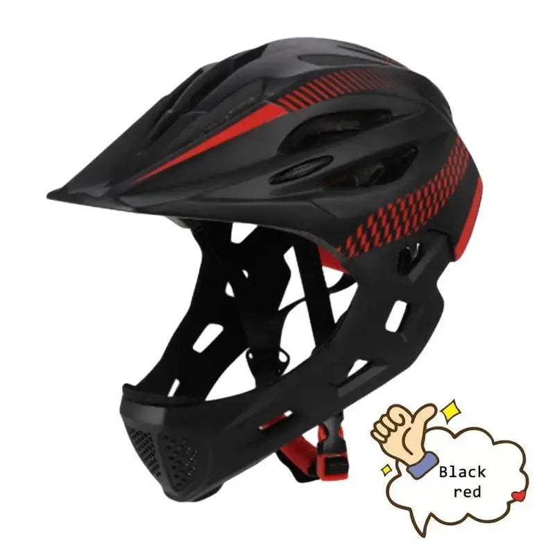 Kids Detachable Full Face Bike Helmet Lightweight Safety - ToylandEU