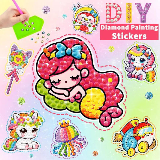  Kids Diamond Painting Sticker Set Creative Art Gift -  ToylandEU™