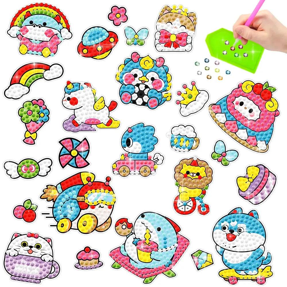  Kids Diamond Painting Sticker Set Creative Art Gift -  ToylandEU™