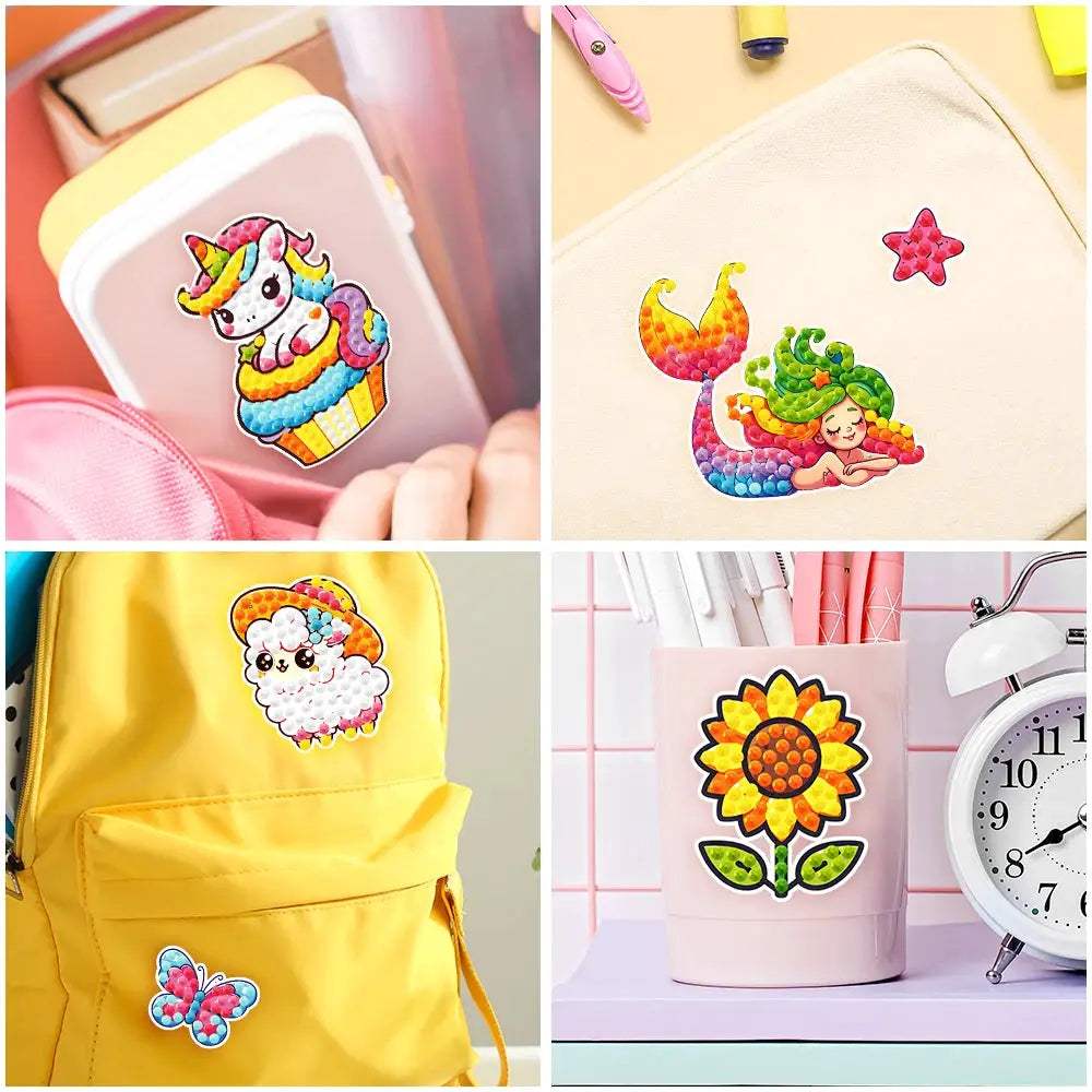  Kids Diamond Painting Sticker Set Creative Art Gift -  ToylandEU™