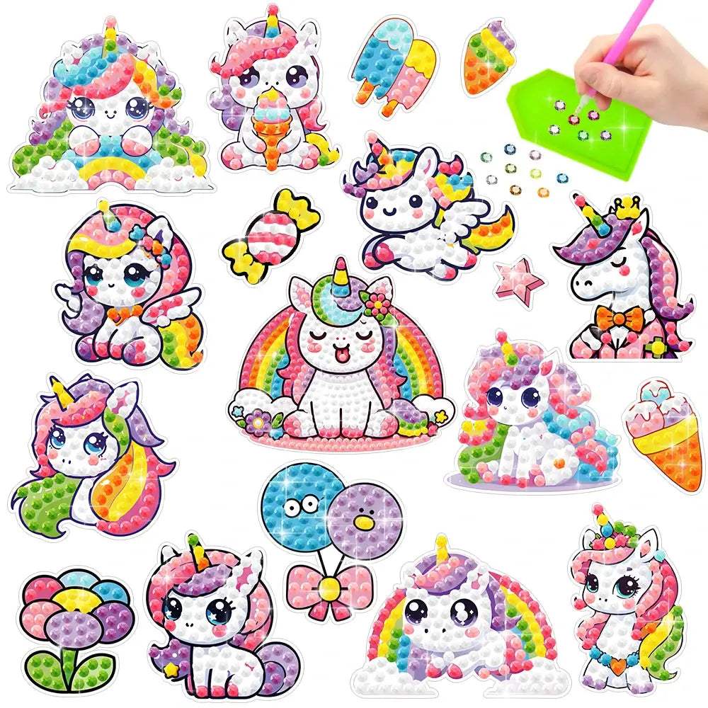  Kids Diamond Painting Sticker Set Creative Art Gift -  ToylandEU™